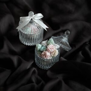 Maringue Soap in Crystal Jar