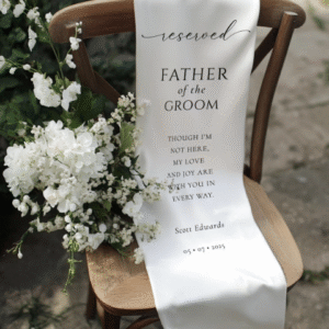 RESERVED MEMORIAL CHAIR SIGN